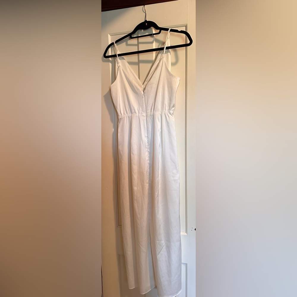 Abercrombie & Fitch Ivory Twist-Front Draped Dress - Picture 3 of 7